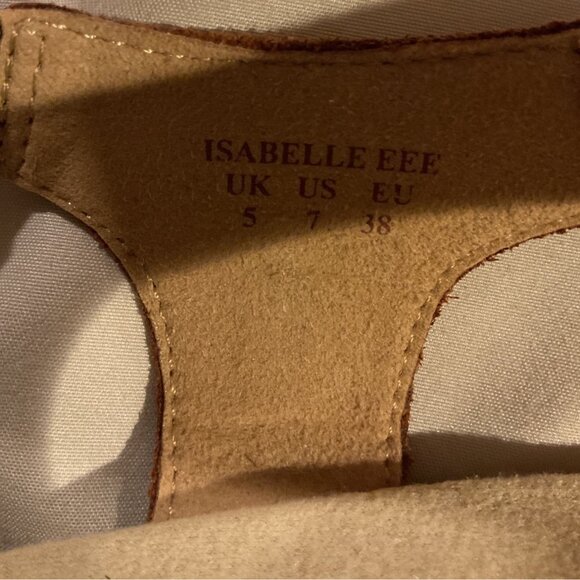 NWT Hotter Isabelle Eef Womens Brown Leather Sandals Size 7 US/5 UK/38 EU NEW - Picture 6 of 9